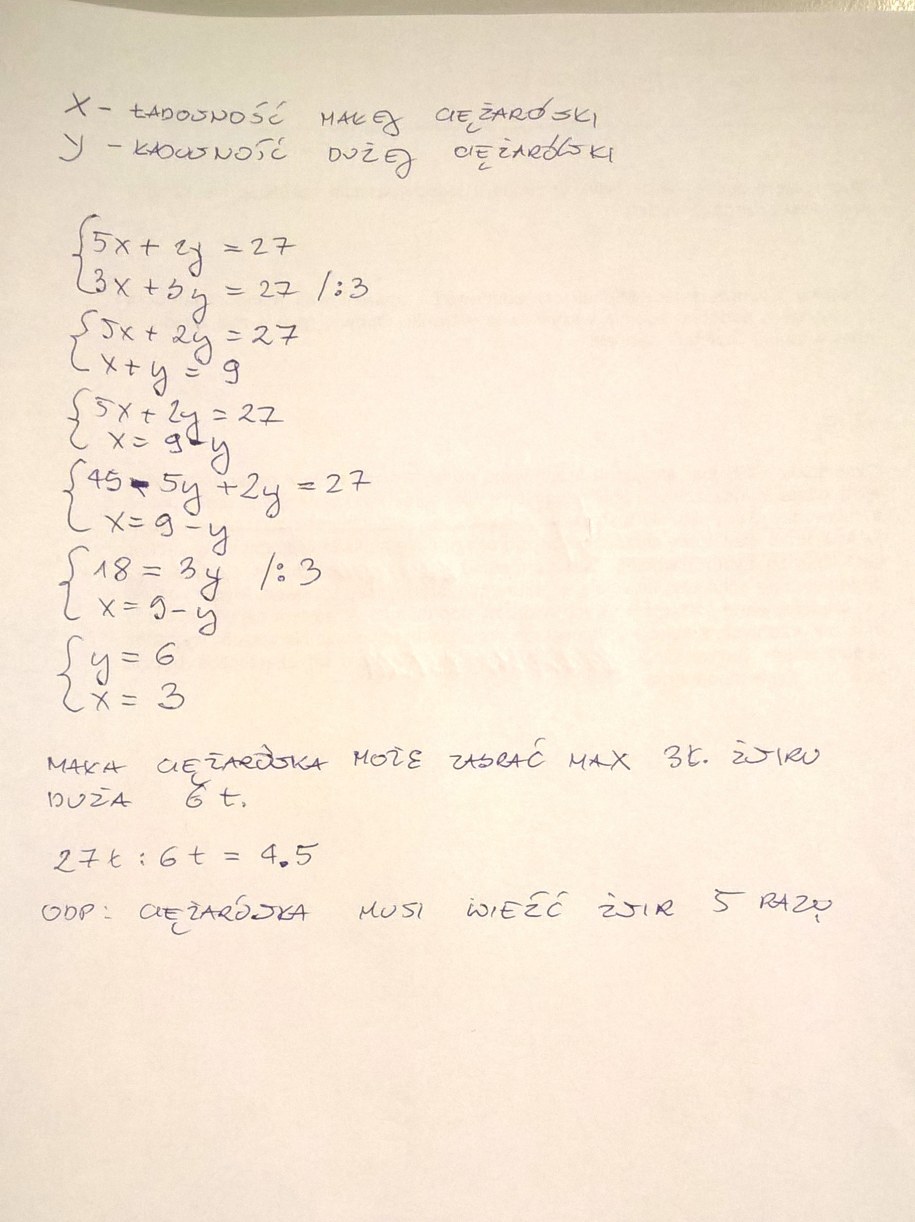 Egzamin gimnazjalny 2017. Przykładowe rozwiązanie. ZADANIE 22. /RMF FM