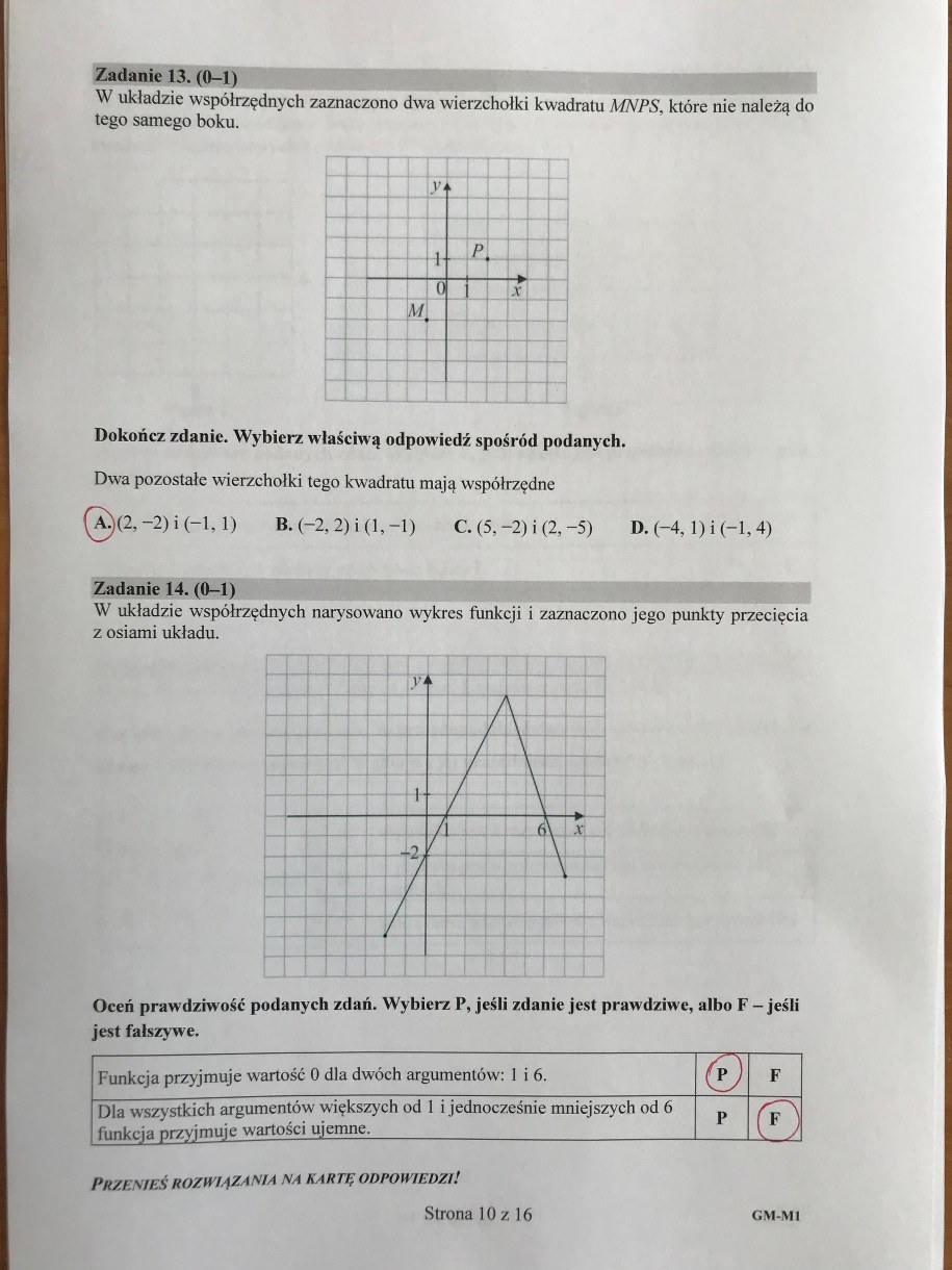 Egzamin gimnazjalny 2018. Odpowiedzi z matematyki /RMF24