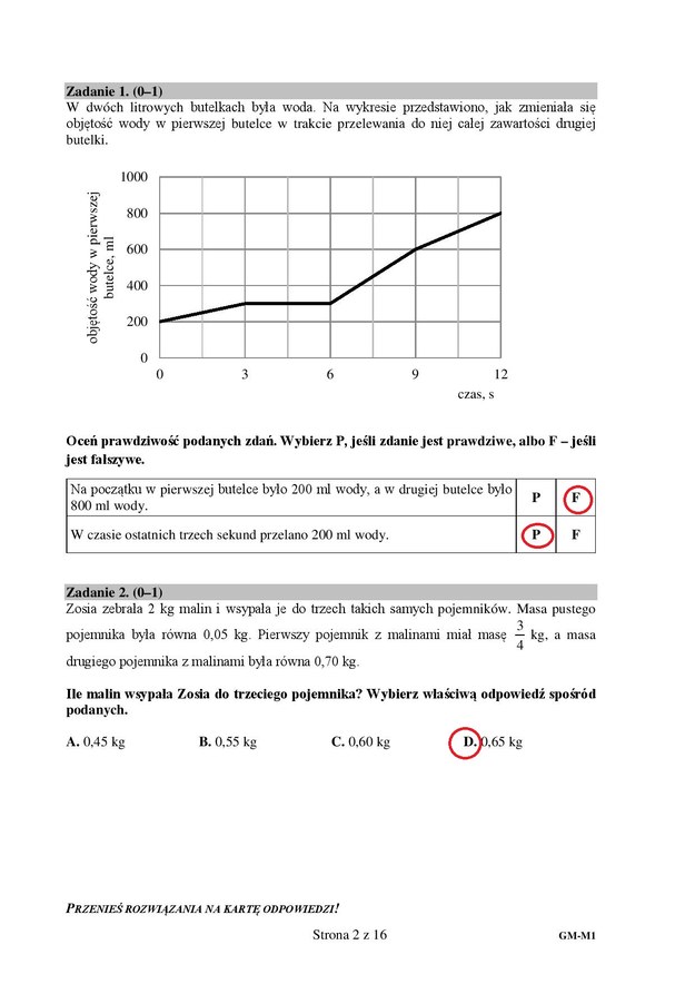 Egzamin gimnazjalny z matematyki. Odpowiedź /RMF FM