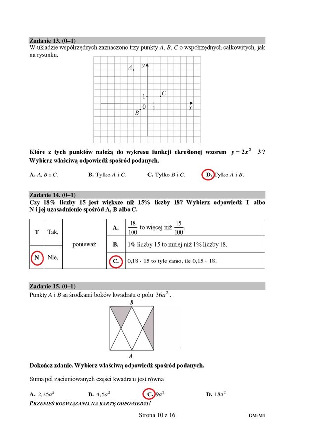 Egzamin gimnazjalny z matematyki. Odpowiedź /RMF FM