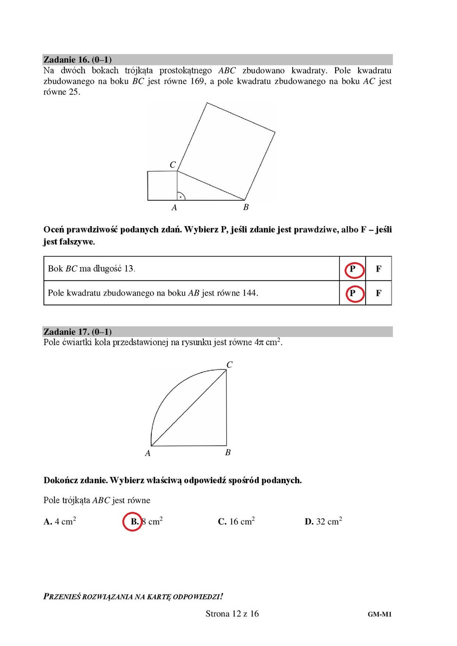 Egzamin gimnazjalny z matematyki. Odpowiedź /RMF FM