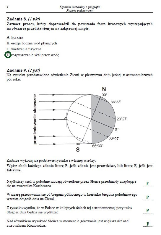 Egzamin Maturalny Z Geografii. Poziom Podstawowy. Arkusz I Rozwiązania ...