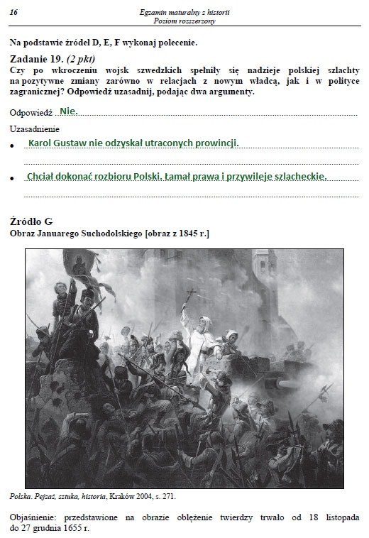Egzamin Maturalny Z Historii Sztuki Egzamin maturalny z historii - poziom rozszerzony. Arkusz i rozwiązania