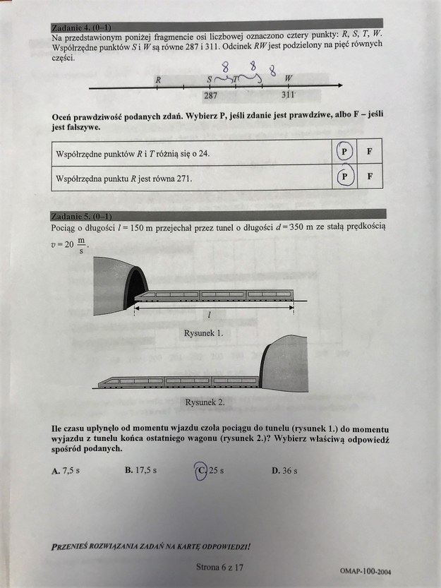 Egzamin ósmoklasisty 2020, matematyka. Rozwiązania /RMF24