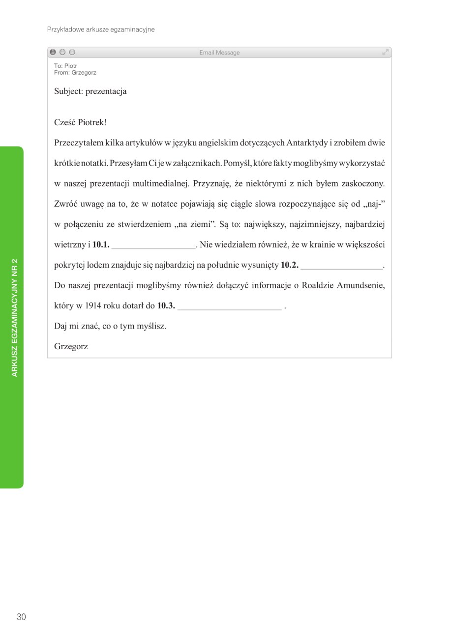 Egzamin ósmoklasisty 2020. Przykładowe zadania z języka angielskiego /