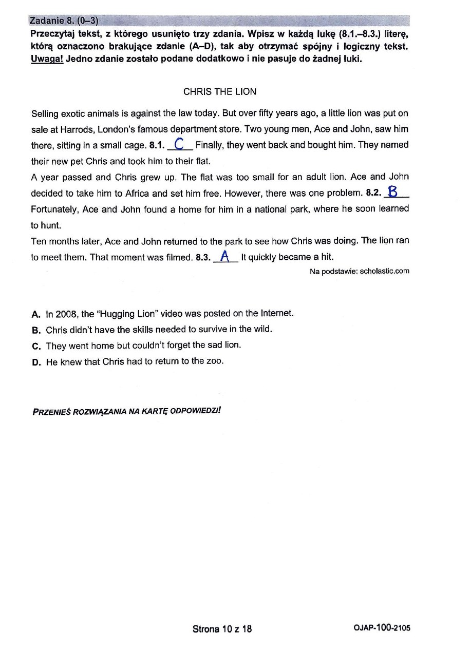 Egzamin ósmoklasisty 2021. Język angielski /RMF24.pl /RMF FM