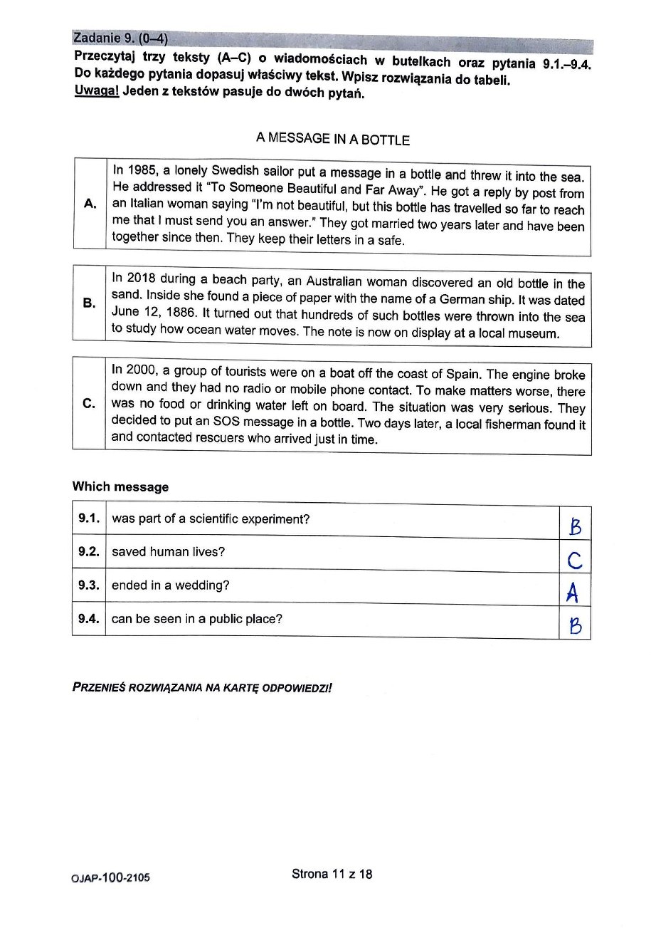 Egzamin ósmoklasisty 2021. Język angielski /CKE /RMF FM
