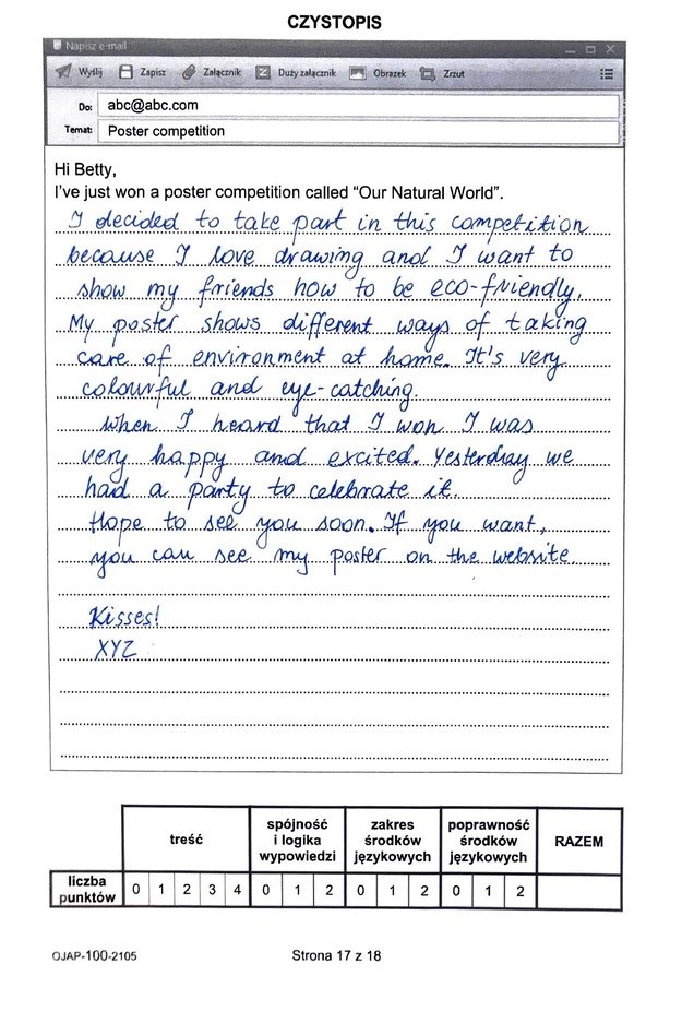 Egzamin ósmoklasisty 2021. Język angielski /CKE /RMF FM