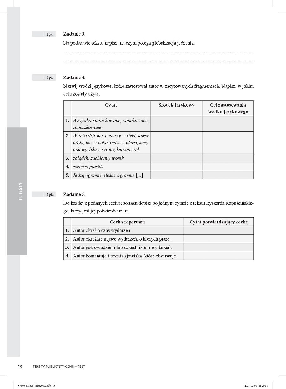 Egzamin ósmoklasisty 2021. Przykładowe pytania /Dziennik Gazeta Prawna /