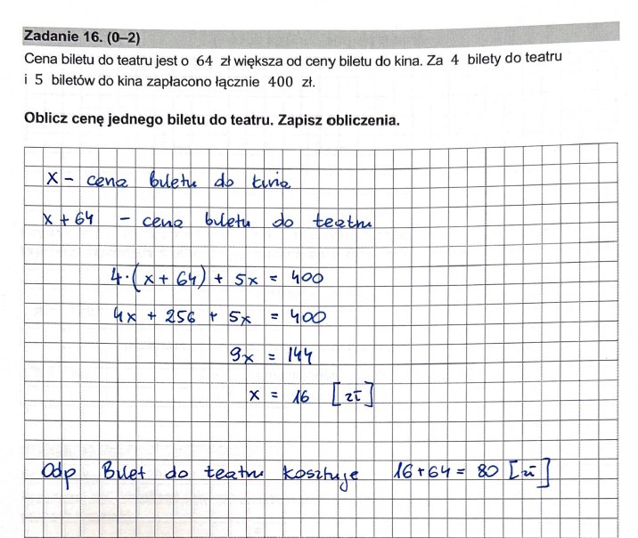 Egzamin ósmoklasisty 2023: Matematyka, arkusz CKE i odpowiedzi /INTERIA.PL