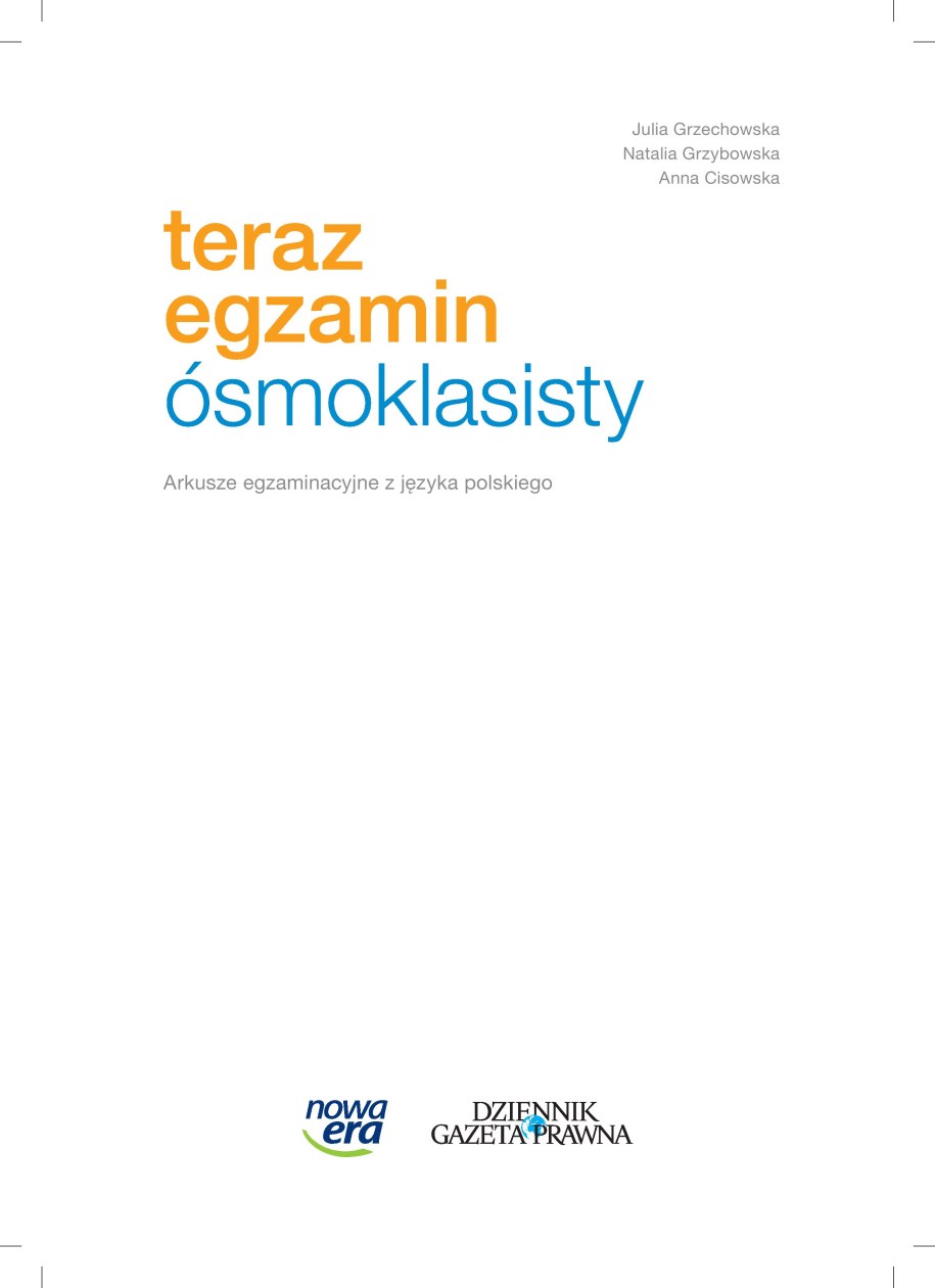 Egzamin ósmoklasisty: Przykładowy arkusz z języka polskiego /