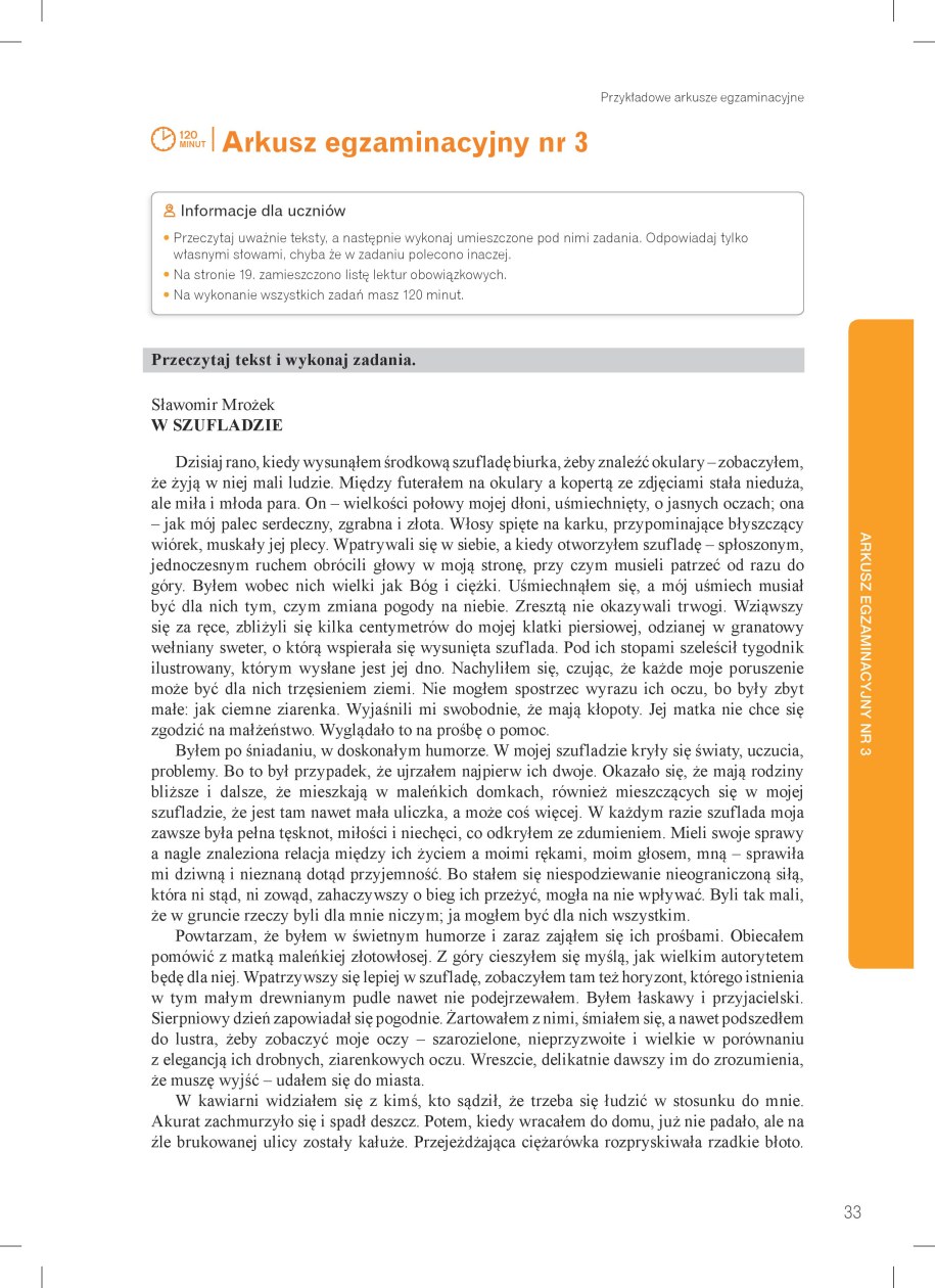 Egzamin ósmoklasisty: Przykładowy arkusz z języka polskiego /