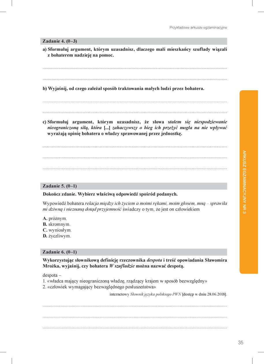 Egzamin ósmoklasisty: Przykładowy arkusz z języka polskiego /