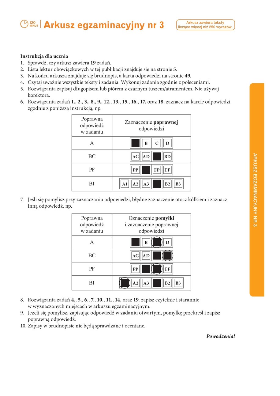 Egzamin ósmoklasisty: Przykładowy arkusz z języka polskiego /Materiały prasowe