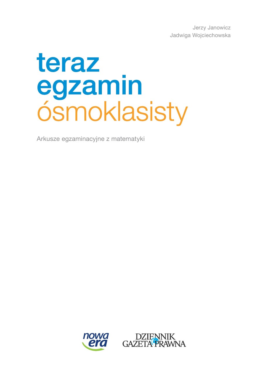 Egzamin ósmoklasisty: Przykładowy arkusz z matematyki /