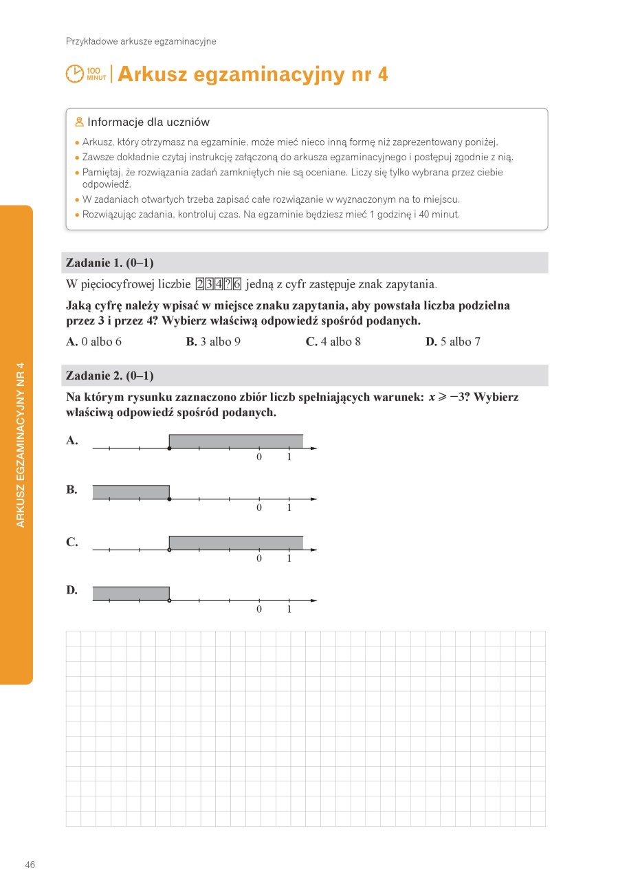 Egzamin ósmoklasisty: Przykładowy arkusz z matematyki /