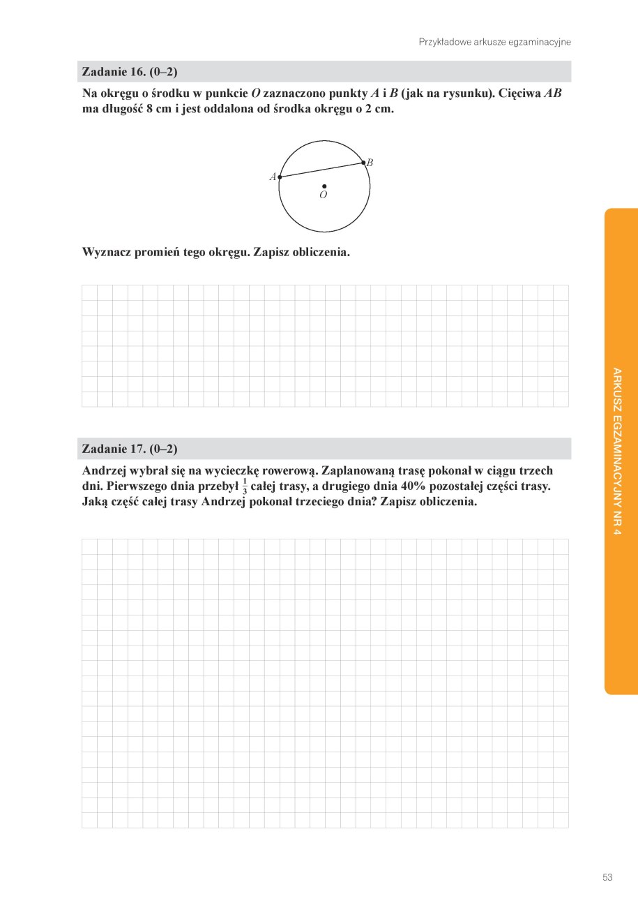 Egzamin ósmoklasisty: Przykładowy arkusz z matematyki /