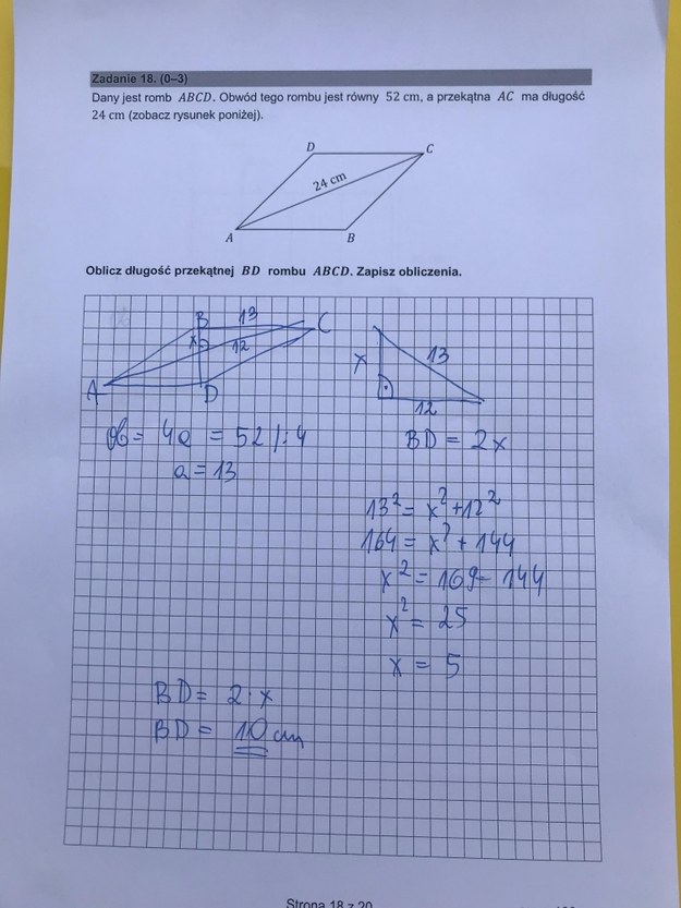 Egzamin ósmoklasisty. Rozwiązania z matematyki /RMF24