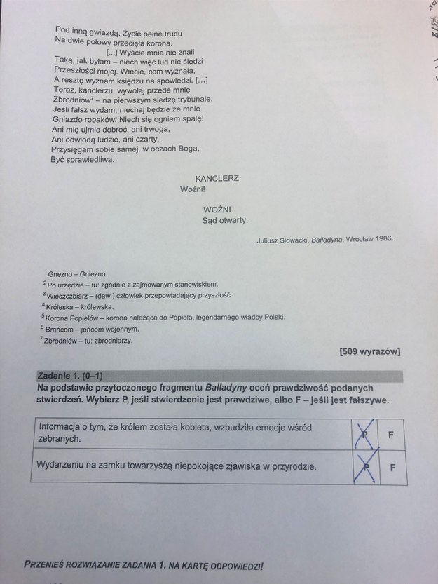 Egzamin ósmoklasisty z języka polskiego 2023. Propozycja rozwiązań /CKE /RMF FM