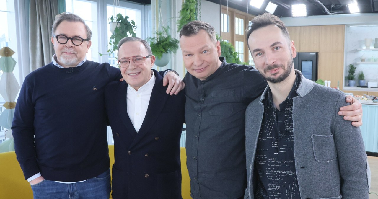 Ekipa "Szkła kontaktowego"  Wojciech Zieminski, Tomasz Sianecki, Tomasz Jachimek, Szymon Jachimek /DDTVN /East News