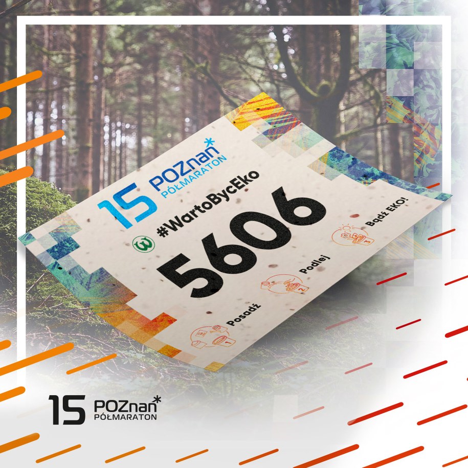 Eko numery startowe /Poznańskie Ośrodki Sportu i Rekreacji /