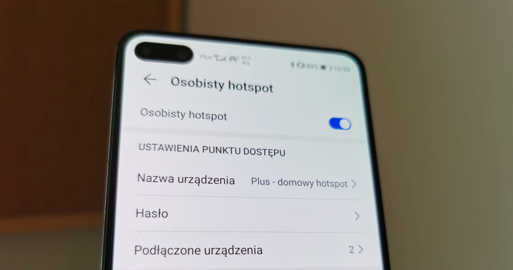Ekran opcji Osobisty hotspot w EMUI Huaweia /INTERIA.PL
