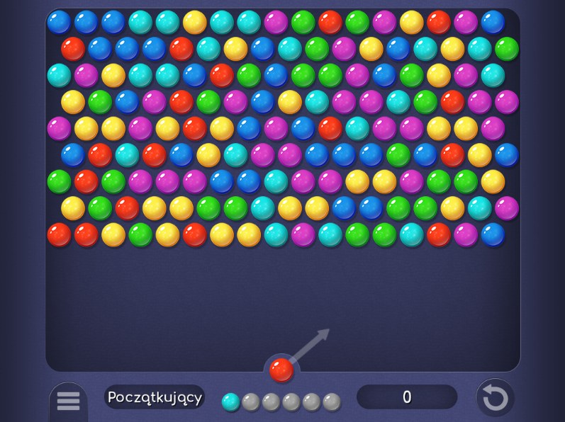 Ekran początkowy gry w kulki za darmo Bubble Shooter HD /Click.pl