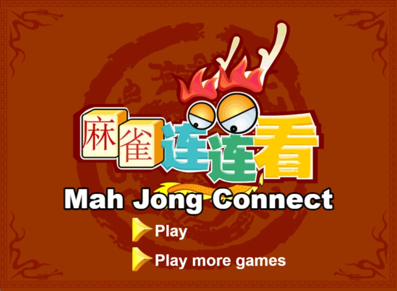 Ekran startowy gry Click Mahjong Connect 2
