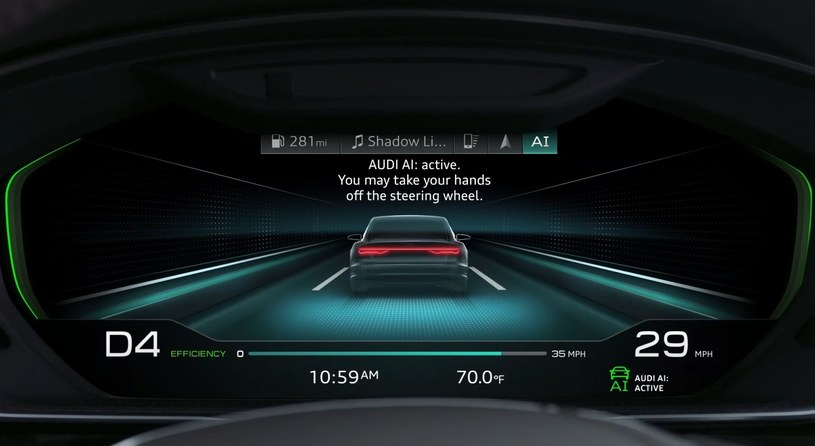 Ekran zamiast zegarów ma być jednym z czterech (!) w kabinie nowego Audi A8 /Informacja prasowa
