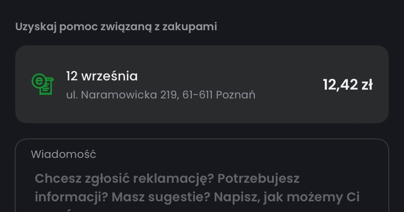 Ekran zgłaszania problemów z zakupami w aplikacji Biedronka /Przemysław Terlecki /123RF/PICSEL