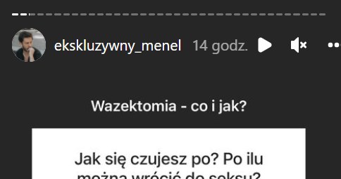 Ekskluzywny Menel: www.instagram.com/ekskluzywny_menel/ /Screen z InstaStory  /Instagram