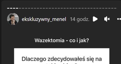 Ekskluzywny Menel: www.instagram.com/ekskluzywny_menel/ /Screen z InstaStory  /Instagram
