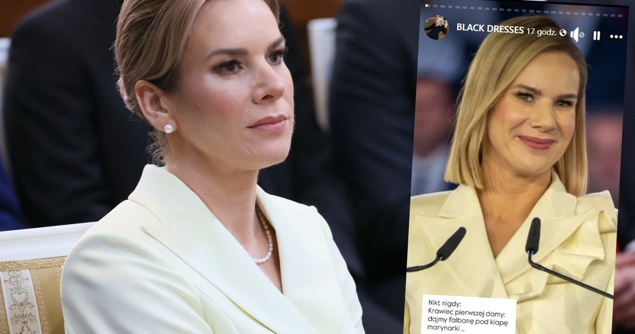 Ekspertka złapała się za głowę, gdy zobaczyła Nawrocką /https://www.facebook.com/blackdressesblog?locale=pl_PL/ /Agencja FORUM