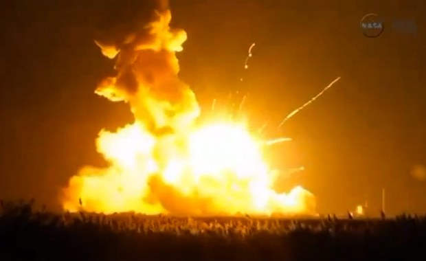 Eksplozja amerykańskiej rakiety 