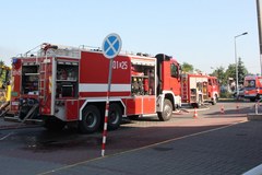 Eksplozja auta na parkingu w Bydgoszczy