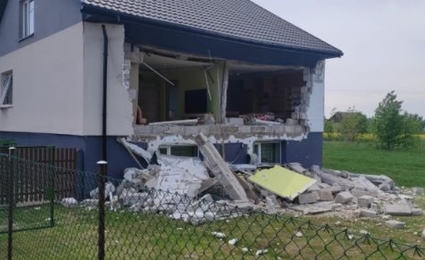 Eksplozja butli z gazem w Świętokrzyskiem. Runęła ściana domu