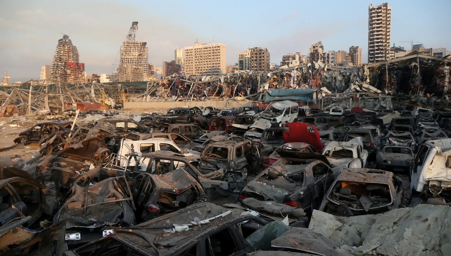 Eksplozja była odczuwalna w całym mieście /IBRAHIM DIRANI /PAP/EPA