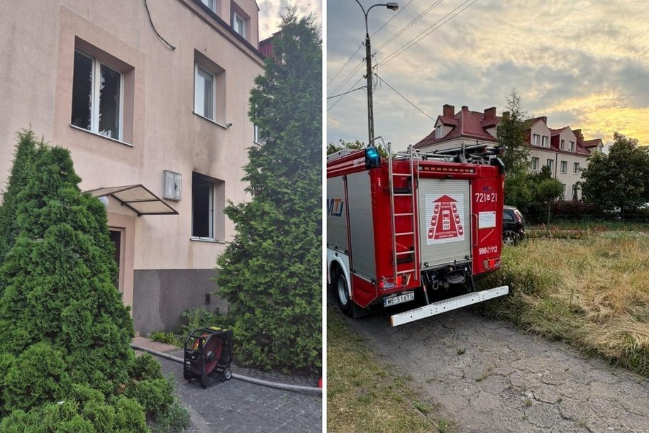 Eksplozja gazu w kamienicy. Jedna osoba ranna /Straż pożarna w Żyrardowie  /