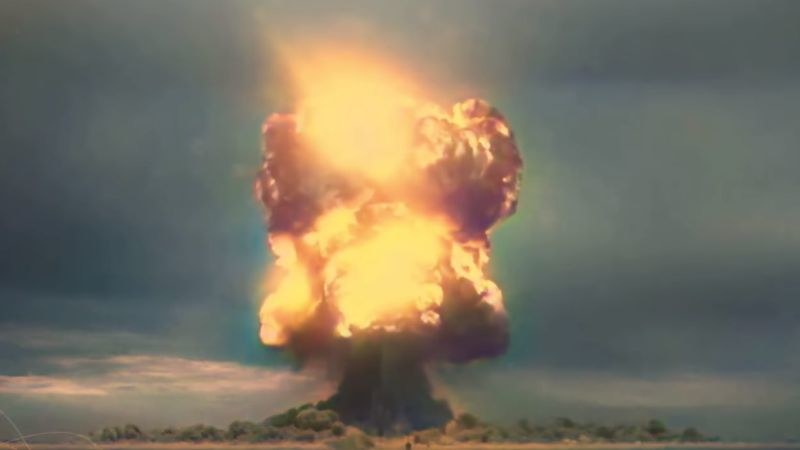 Eksplozja pierwszej radzieckiej bomby atomowej 29 sierpnia 1949 roku na poligonie w Semipałatyńsku. /domena publiczna