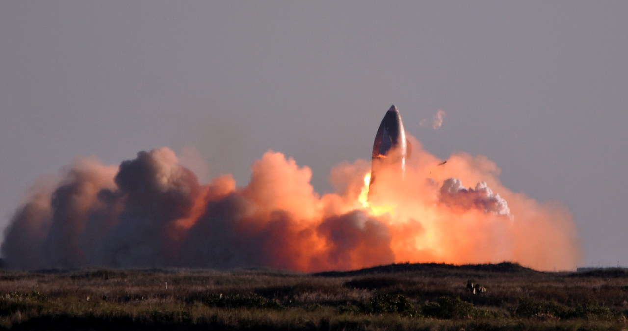 Eksplozja rakiety Starship w Teksasie /Gene Blevins/Reuters /Agencja FORUM