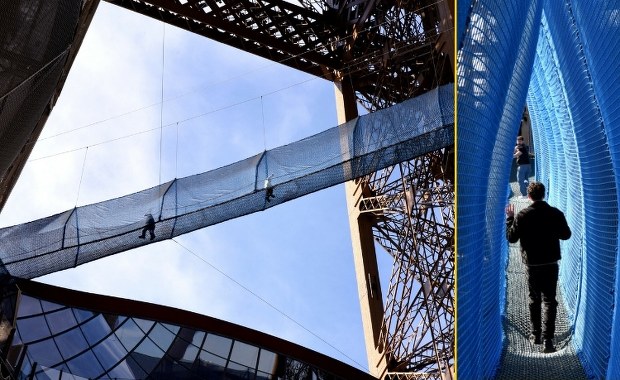 ​Ekstremalna atrakcja wraca na Wieżę Eiffla. Spacer nad przepaścią