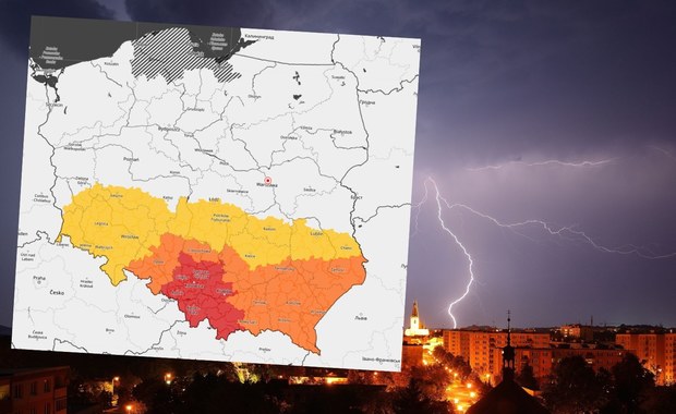 Ekstremalne zjawiska pogodowe nad Polską. Alerty trzeciego stopnia