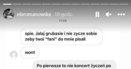 Ela Romanowska podała dane hejterki /@elaromanowska /Instagram