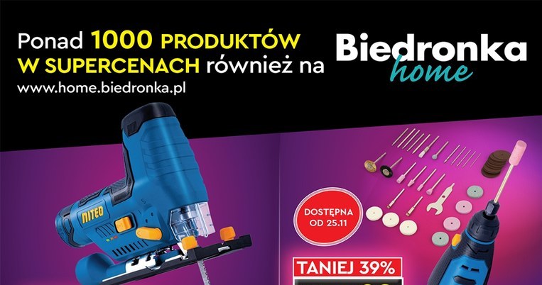 Elektronarzędzia w Biedronce - aż do 75% taniej na Black Week! /Biedronka /INTERIA.PL