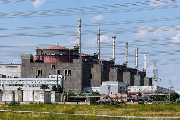 Elektrownia w Zaporożu w mieście Enerhodar na zdjęciu archiwalnym z lipca 2019 roku /Dmytro Smolyenko /PAP/EPA