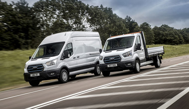 Elektryczny Ford Transit wyjeżdża na drogi