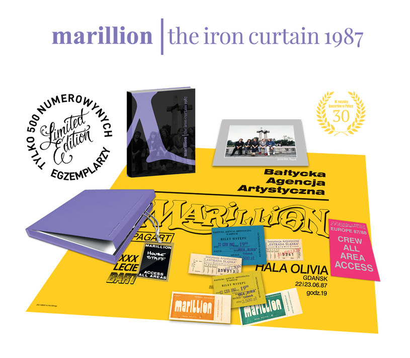 Elementy boxu "Marillion. The Iron Curtain 1987" /.