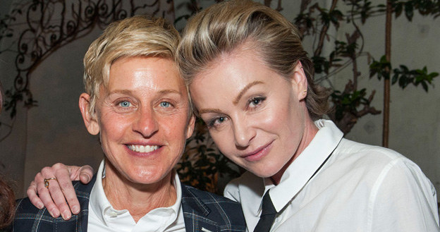 Elen DeGeneres i Portia De Rossi /Valerie Macon /Getty Images