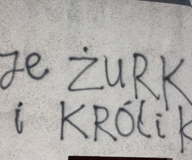 Elewacja łódzkiego sądu zniszczona przez wandali