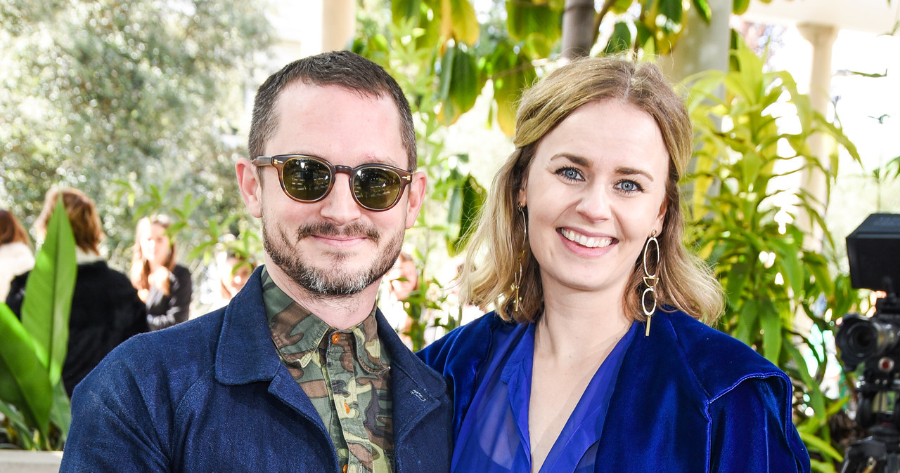 Elijah Wood z ukochaną /Presley Ann /Getty Images